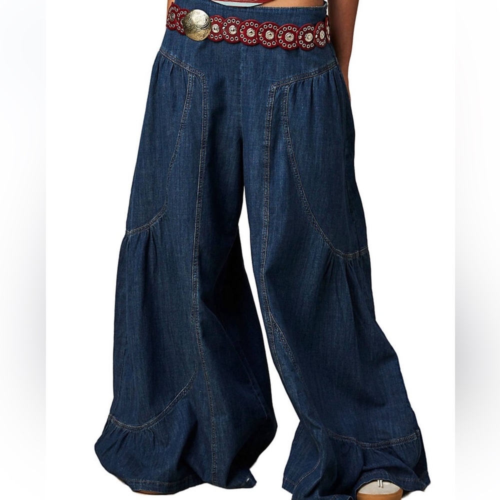 Free people wide leg jeans